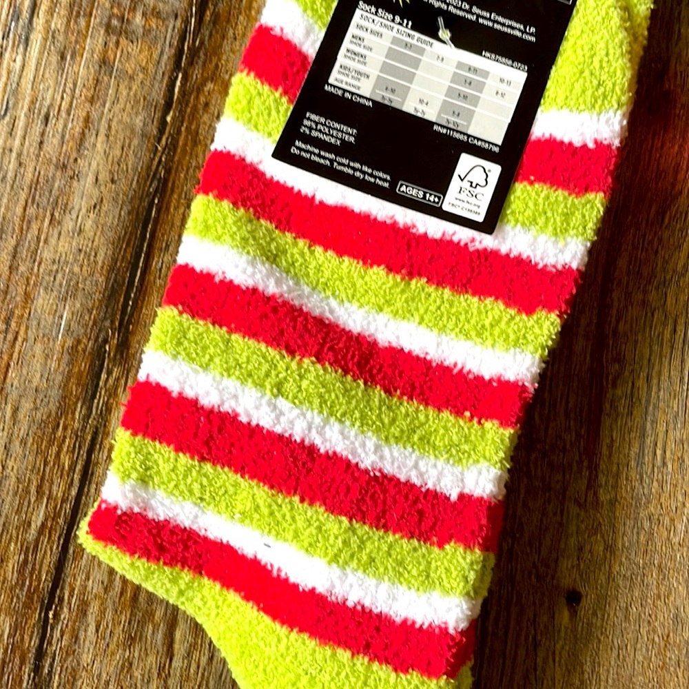Grinch Crew Socks - Picture 2 of 4